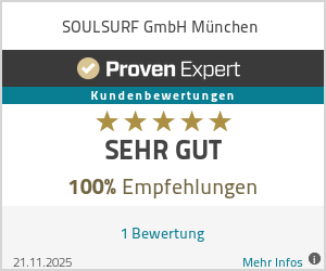 Erfahrungen & Bewertungen zu SOULSURF GmbH München