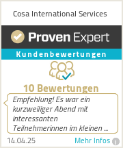 Erfahrungen & Bewertungen zu Cosa International Services