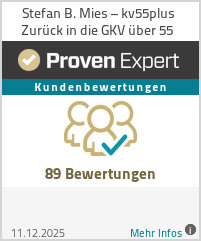 Erfahrungen & Bewertungen zu Stefan B. Mies – kv55plus Zurück in die GKV über 55 