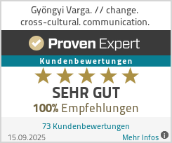 Erfahrungen & Bewertungen zu Gyöngyi Varga. // change. cross-cultural. communication.