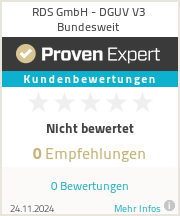 Erfahrungen & Bewertungen zu RDS GmbH - DGUV V3 Bundesweit