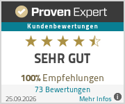 ProvenExpert Bewertungssiegel – SEHR GUT