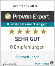 Erfahrungen & Bewertungen zu Rechtsanwalt Will