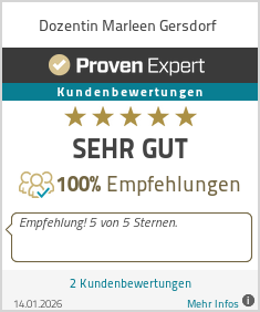 Erfahrungen & Bewertungen zu Dozentin Marleen Gersdorf