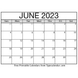 June 2023 Calendars