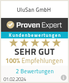 Erfahrungen & Bewertungen zu UluSan GmbH