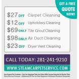 Steam Carpet Service in Houston TX