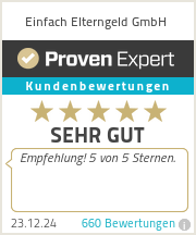 Erfahrungen & Bewertungen zu Einfach Elterngeld GmbH