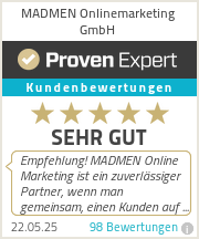Erfahrungen & Bewertungen zu MADMEN Onlinemarketing GmbH