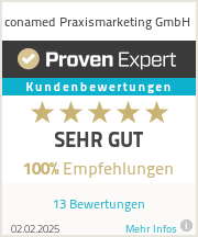 Erfahrungen & Bewertungen zu conamed Praxismarketing GmbH