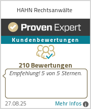 Erfahrungen & Bewertungen zu HAHN Rechtsanwälte