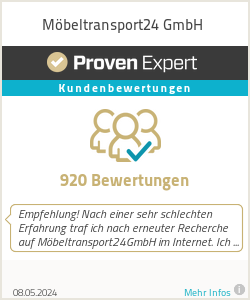 Erfahrungen & Bewertungen zu Möbeltransport24 GmbH