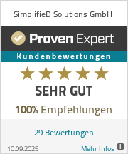 Erfahrungen & Bewertungen zu SimplifieD Solutions GmbH