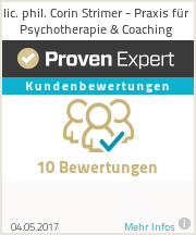 Erfahrungen & Bewertungen zu lic. phil. Corin Strimer - Praxis für Psychotherapie & Coaching