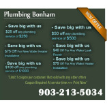 Plumbing Bonham