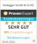 Erfahrungen & Bewertungen zu Hedegger GmbH & Co KG