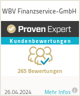 Erfahrungen & Bewertungen zu WBV Finanzservice-GmbH