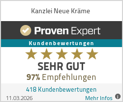 Erfahrungen & Bewertungen zu Kanzlei Neue Kräme
