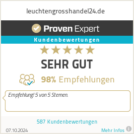 Erfahrungen & Bewertungen zu leuchtengrosshandel24.de 