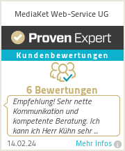 Erfahrungen & Bewertungen zu MediaKet Web-Service UG