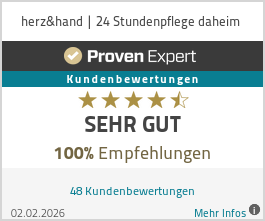 Erfahrungen & Bewertungen zu herz&hand | 24 Stundenpflege daheim