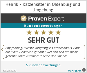 Katzensitter in Oldenburg Erfahrungen & Bewertungen zu Henrik - Katzensitter in Oldenburg und Umgebung
