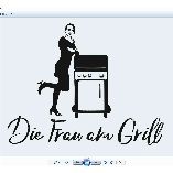 Die Frau am Grill