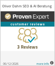 Ratings & reviews for Oliver Dahm SEO & AI Beratung