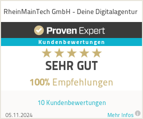 Erfahrungen & Bewertungen zu RheinMainTech GmbH - Deine Digitalagentur