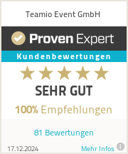 Erfahrungen & Bewertungen zu Teamio Event GmbH