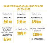 Sandy Springs GA Garage Door