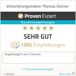 Erfahrungen & Bewertungen zu Versicherungsmakler Thomas Greiner