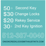 Onion Creek Locksmith Austin TX