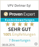 Erfahrungen & Bewertungen zu VPV Dietmar Eyl