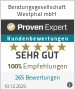 Erfahrungen & Bewertungen zu Beratungsgesellschaft Westphal mbH