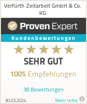 Erfahrungen & Bewertungen zu Verfürth Zeitarbeit GmbH & Co. KG