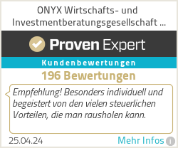 Erfahrungen & Bewertungen zu ONYX Wirtschafts- und Investmentberatungsgesellschaft GmbH