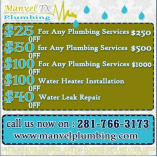 Plumbing Manvel TX