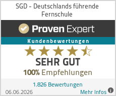 Erfahrungen & Bewertungen zu SGD - Deutschlands führende Fernschule
