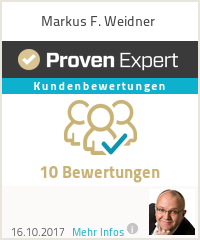 Erfahrungen & Bewertungen zu Markus F. Weidner