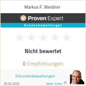 Erfahrungen & Bewertungen zu Markus F. Weidner