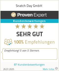 Erfahrungen & Bewertungen zu Snatch Day GmbH