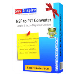 SysInspire NSF to PST Converter Software
