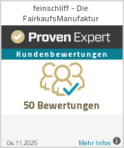Erfahrungen & Bewertungen zu feinschliff - Die FairkaufsManufaktur