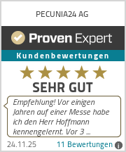 Erfahrungen & Bewertungen zu PECUNIA24 AG