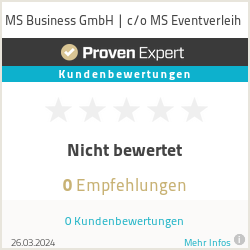 Erfahrungen & Bewertungen zu MS Business GmbH | c/o MS Eventverleih 