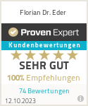 Erfahrungen & Bewertungen zu Florian Dr. Eder
