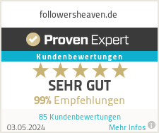 Erfahrungen & Bewertungen zu followersheaven.de
