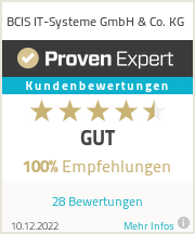 Erfahrungen & Bewertungen zu BCIS IT Systeme GmbH