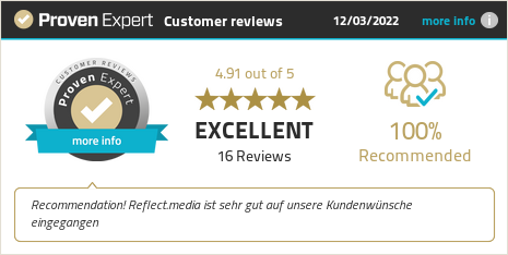 Kundenbewertungen & Erfahrungen zu reflect.media GmbH